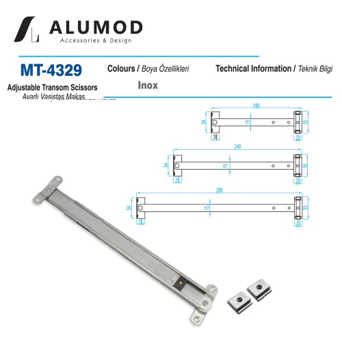 MT-4329 Ayarlı Vasistas Makas 