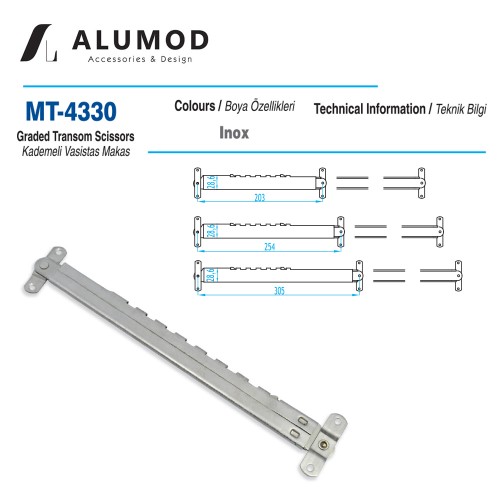 MT-4330 Kademeli Vasistas Makas