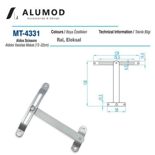 MT-4331 Aldoks Vasistas Makas 13 cm 22 cm